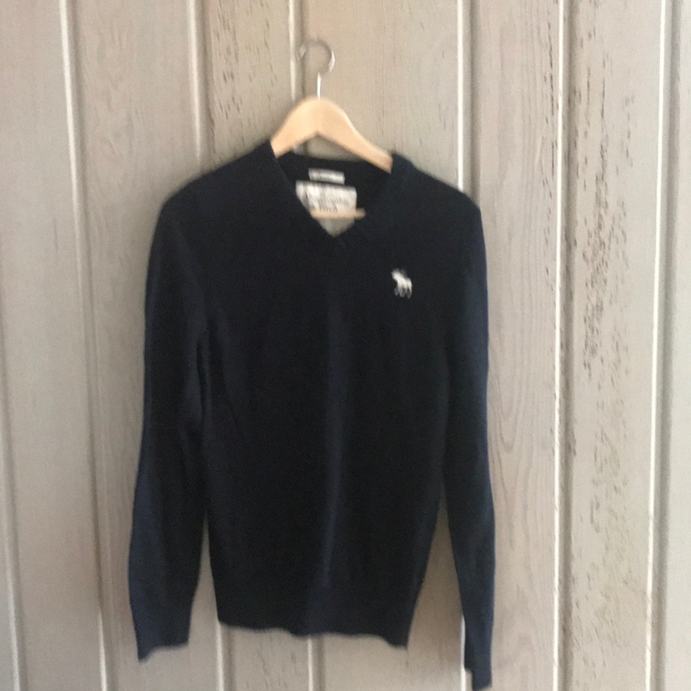 Men’s lightweight wool v neck sweater